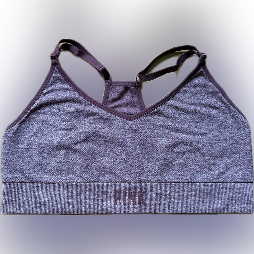 PINK Victoria's Secret Maroon Sports Bra